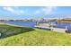 This property offers a backyard with a boat lift and dock for easy access to waterways at 4178 Rose Arbor Cir, Port Charlotte, FL 33948