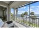 Screened lanai with views of the water at 5114 Melbourne St # A202, Punta Gorda, FL 33980