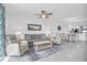 Spacious living room featuring comfortable seating, stylish decor, and an open layout at 14204 Heritage Landing Blvd # 712, Punta Gorda, FL 33955