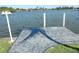 A view from the dock overlooking the canal, highlighting waterfront living at 15490 Seafoam Cir, Port Charlotte, FL 33981