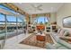 Bright living room with scenic views of the pool and lanai at 15490 Seafoam Cir, Port Charlotte, FL 33981