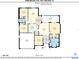 Layout of home featuring a kitchen, living room, primary bedroom, and garage at 16450 Bauers Ave, Port Charlotte, FL 33954