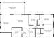 Detailed floor plan showing layout of rooms, including bedrooms, living room, and kitchen at 21444 Higgs Dr, Port Charlotte, FL 33952