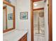 Bathroom featuring a vanity and enclosed shower area at 22375 Edgewater Dr # 255, Punta Gorda, FL 33980
