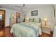 Spacious bedroom with a comfortable bed and ample closet space at 22375 Edgewater Dr # 255, Punta Gorda, FL 33980