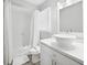 Bathroom with bathtub, shower, and vessel sink at 2621 Larkspur Dr, Punta Gorda, FL 33950