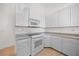 Bright kitchen with white cabinets, appliances, and countertops providing a clean and modern cooking space at 3513 Dileuca St, Punta Gorda, FL 33950