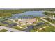 Aerial view of community amenities showcasing a prime location close to the water for both land and water adventures at 3520 Kenneth Rd, Port Charlotte, FL 33953