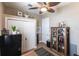 Well-organized home office featuring a glass display case for storage and decor at 3712 Balboa Ct, Punta Gorda, FL 33983