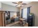 Functional home office with built-in shelving and a dedicated workspace at 3712 Balboa Ct, Punta Gorda, FL 33983