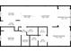 Detailed floorplan showcasing the layout, including the kitchen, living room, bedrooms, and screened balcony at 4000 Bal Harbor Blvd # 124, Punta Gorda, FL 33950