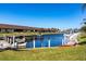 Beautiful waterfront view of canal with boats docked at the condominiums at 4000 Bal Harbor Blvd # 124, Punta Gorda, FL 33950