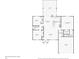 Detailed floor plan showcasing the layout of the home's rooms and dimensions at 4463 Cromey Rd, North Port, FL 34288