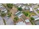 Aerial view of Shuffleboard Courts in active community with ample parking at 5488 Holiday Park Blvd, North Port, FL 34287