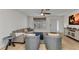 Open living room with stylish furnishings, a cozy sofa, and a bright, airy atmosphere at 125 Donna Ct, Punta Gorda, FL 33950