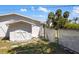 Storage shed in backyard for tools and equipment at 18263 Ohara Dr, Port Charlotte, FL 33948