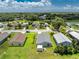 A well-maintained single-Gathering home, nestled within a community, boasts lush backyard landscaping, and mature trees at 20016 Sancraft Ave, Port Charlotte, FL 33954