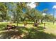 Scenic picnic area featuring picnic tables and barbecue grills surrounded by lush green grass and mature trees at 20016 Sancraft Ave, Port Charlotte, FL 33954