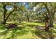 Serene picnic area with tables and grills nestled under shady trees, great for outdoor gatherings at 20016 Sancraft Ave, Port Charlotte, FL 33954
