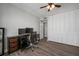 Bright bedroom featuring a desk and ample storage, creating a functional and comfortable living space at 2401 Bayshore Blvd # 1204, Tampa, FL 33629