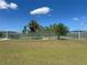 Outdoor recreational area with picnic tables, sunshades and tennis court at 26209 Madras Ct, Punta Gorda, FL 33983
