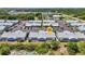Aerial view of condo community showing layout and proximity to surrounding area at 3300 Loveland Blvd # 2801, Punta Gorda, FL 33980