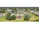 The aerial view showcases this home's pool and desirable location with lush landscaping at 347 Casale G St, Punta Gorda, FL 33983