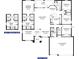 Detailed floor plan showcasing layout with bedrooms, bathrooms, kitchen, and living areas at 411 Paramaribo St, Punta Gorda, FL 33983