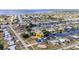 Aerial view showcasing the home's location on a canal with easy access to the open water at 4213 Gardner Dr, Port Charlotte, FL 33952