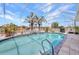Inviting caged pool featuring tropical plants, perfect for relaxation and outdoor enjoyment at 4213 Gardner Dr, Port Charlotte, FL 33952