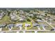 This aerial view shows the home's location within the surrounding neighborhood and community at 1069 Fergus Ln, Punta Gorda, FL 33983