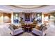 Comfortable lobby area with seating, decorative walls, and tile flooring at 1677 Palace Ct, Punta Gorda, FL 33980