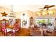 Open floor plan from the living room to the dining area at 2202 Peterborough Rd, Punta Gorda, FL 33983