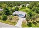 Aerial view of the home nestled in a lush, green environment, showcasing its serene location at 2685 Nanette Ln, North Port, FL 34286