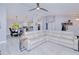 Bright open-concept living space featuring modern furniture and an airy atmosphere at 2685 Nanette Ln, North Port, FL 34286