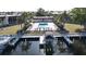 Community pool and boat docks offering residents outdoor recreation and waterfront activities at 311 Garvin St # 405A, Punta Gorda, FL 33950