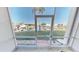 View from the screened lanai, overlooking the water and boat docks at 311 Garvin St # 405A, Punta Gorda, FL 33950