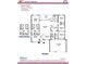 Detailed floor plan showcasing the layout of this four-bedroom, three-bath home with a three-car garage and spacious living areas at 47 Tee View Rd, Rotonda West, FL 33947