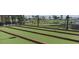 Beautiful and well-maintained bocce ball court in the community at 805 S Green Cir, Venice, FL 34285