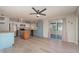 Open concept living space featuring kitchen with stainless steel appliances at 8238 San Jacinto Ave, North Port, FL 34287