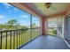 The screened in balcony provides natural light and green views, while offering privacy at 2061 Willow Hammock Cir # 303, Punta Gorda, FL 33983