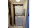 Convenient stacked washer and dryer unit in closet at 25225 Rampart Blvd # 1801, Punta Gorda, FL 33983
