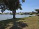 Relaxing view of the lake with shady trees and lush green space at 25225 Rampart Blvd # 1801, Punta Gorda, FL 33983