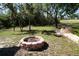 Large backyard with two outdoor firepits at 29211 Picador St, Punta Gorda, FL 33982