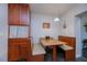 Charming breakfast nook with a cozy built in booth and storage at 3051 Chicory Ter, Punta Gorda, FL 33983