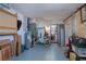 Well-organized garage with storage solutions, bike, and access to interior spaces at 3051 Chicory Ter, Punta Gorda, FL 33983