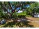 Large backyard featuring mature trees and lush landscape at 3175 Lakatos St, North Port, FL 34286