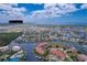 An aerial perspective of waterfront homes and canals leading to the Gulf of Mexico at 3334 Purple Martin Dr # 214, Punta Gorda, FL 33950