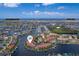Aerial view of waterfront condos located near Peace River and Charlotte Harbor at 3334 Purple Martin Dr # 214, Punta Gorda, FL 33950