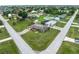 Aerial view of the property in its neighborhood at 3561 Middletown St, Port Charlotte, FL 33952
